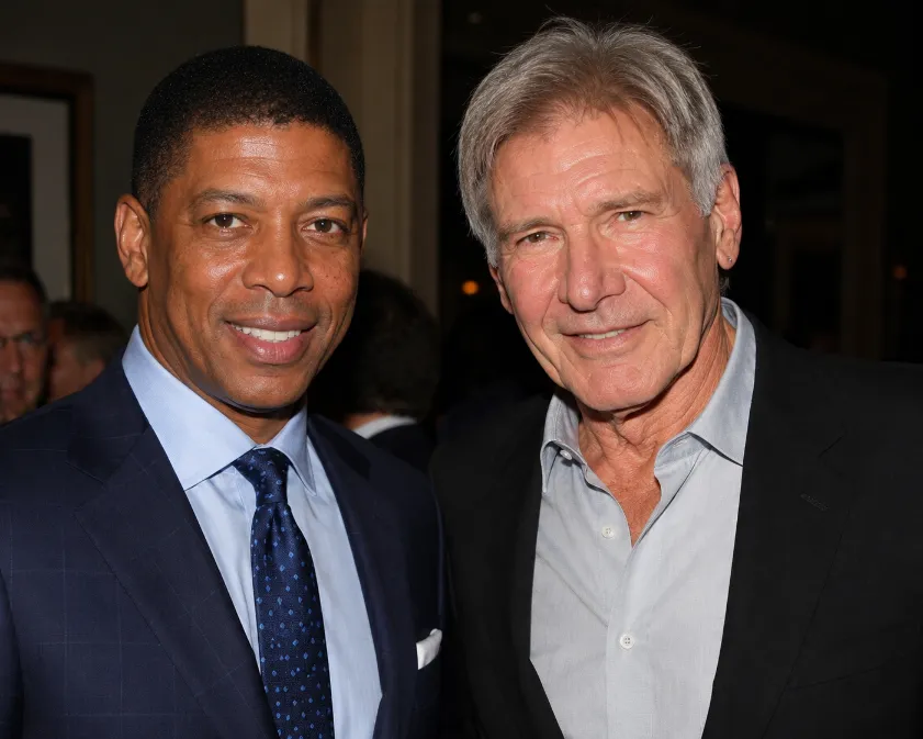 Kevin Johnson and Harrison Ford